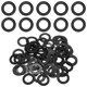 thumbnail image 1 of Uxcell 60-Pack M12 Arandelas Planas de Nylon 12mm ID 20mm OD 1mm Grosor Espaciador de Sellado Junta Anillo Negro, 1 of 6