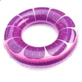 thumbnail image 1 of Flotadores inflables para piscina, anillos de tubos de natación de frutas, 1 paquete de anillos de natación de 35.4 pulgadas, flotadores de piscina, juguetes para adultos y niños, juguetes de piscina de playa, color morado BANYUO Electrónica, 1 of 4