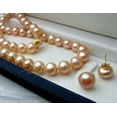 thumbnail image 5 of K-KED AAA 8-9MM Pink Genuine Natural Cultured Pearl Necklace 18'' + Earring Set, 5 of 8