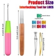 thumbnail image 5 of 31Pc Crochet Needle Locking Tool Set, Dreadlocks Needles Hair Bent Tools with Dreadlocks Hair Ring, 5 of 7