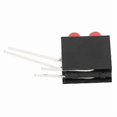 thumbnail image 4 of 100 Pcs 3 mm Light Holder Double Hole LED Diode Lamp with Base Industrial Indicator Accessories Red Light, 4 of 5