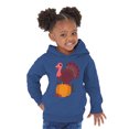 thumbnail image 3 of Awkward Styles Thanksgiving Toddler Hoodie Happy Turkey Fleece Hooded Sweatshirt, 3 of 5