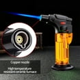 thumbnail image 4 of EGYMEN Butane Torch Lighter, Refillable Culinary Flame Lighter with Adjustable Flame, Multi-Purpose Kitchen Torch for Cooking and BBQ(Yellow), 4 of 6