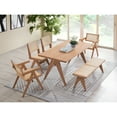 thumbnail image 4 of Miekor Furniture Valentina 6Pcs Rattan & Natural Finish Patio Furniture Set 94846, 4 of 12