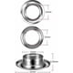 thumbnail image 2 of Sailing Herramientas para ojales Juegos de ojales de metal de 12 mm Juego de 100 ojales Kit de ojales para reparación de carpas de lona plateada (1/2 pulgada), 2 of 5