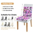 thumbnail image 6 of Leopard Dining Chair Covers 4 Pack Dynamic Animal Print Washable Polyester Stretch Slipcovers Removable Seat Protector for Chic and Fashionable Homes, 6 of 7