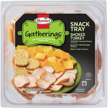 HORMEL GATHERINGS Snack Tray Turkey and Cheese, 14oz Tray