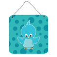 thumbnail image 1 of Bird on Blue Polkadots Wall or Door Hanging Prints, 1 of 1