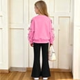 thumbnail image 6 of Cethrio Girls Casual Outfit Sets, Long Sleeve 2 Piece Princess Spring Fall Girls' Clothing Sets Size 10-12 Hot Pink, 6 of 7