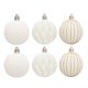thumbnail image 3 of 6 bolas navideñas con purpurina flocadas para colgar, bolas huecas, reutilizables, irrompibles, para árbol de Navidad, decoración del hogar, 3 of 5