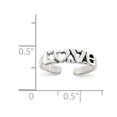 thumbnail image 3 of Bague d'Orteil en Argent Sterling Vieilli, 3 of 4