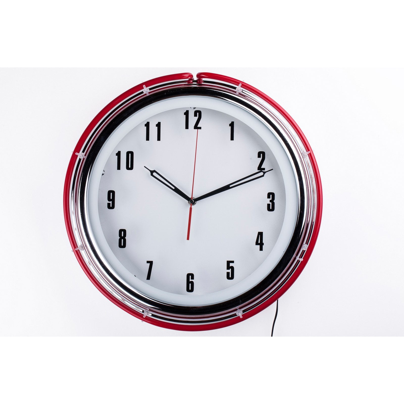 Control Brand Neon Diner Wall Clock Walmartcom Walmartcom