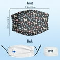 thumbnail image 3 of Cute Wire Fox Terrier Dog Graphic Printed Cloth Face Masks Reusable Washable Adjustable for Adults (10 PCS), 3 of 5