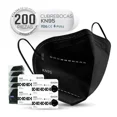 thumbnail image 1 of Cubrebocas Kn95 Tapabocas Mascarilla 5 Capas Negro Kit 200 Piezas Gaon KN95, 1 of 8