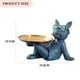 thumbnail image 3 of Bandeja De Almacenamiento De Bulldog Estatua de perro Bulldog de resina, bandeja de almacenamiento para llaves de entrada, adorno con gafas (azul) Tmvgtek Libre de BPA, 3 of 8