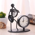 thumbnail image 2 of Awdenio Creative Wrought Iron Musical Instrument Villain Clock Wrought Iron Retro Personality Clock, 2 of 2