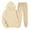 Beige, variant on Mgmyaa Womens 2 Piece Set Hoodie and Jogger Cargo Sweatpants Set with Pockets Casual Lounge Sweatsuits