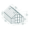 thumbnail image 4 of Palram - Canopia Balance 10' x 16' Polycarbonate/Aluminum Walk-In Greenhouse - Silver - with Roof Vents, 4 of 11
