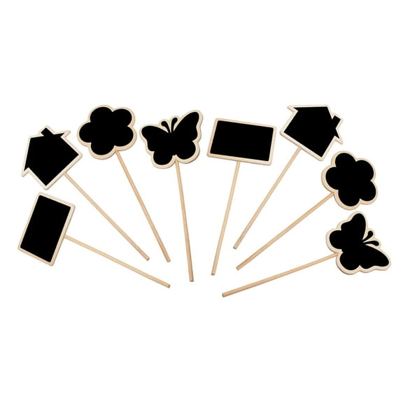Worgeous Wooden Mini Chalkboard Toppers for Garden Use and Pcs Multi Color