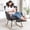 Gray, variant on MINCETA Bar Stools Set of 4, 26 Inch Upholstered Barstools with Low Tufted Back and Foot Rest, Swivel Counter Height Barstools for Kitchen Island Home Bar Performance Fabric Beige