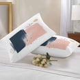 thumbnail image 3 of Dark Blue Pink Strokes Outdoor Pillow Covers Pack of 2 Abstract Modern Minimalist Boho Waterproof Throw Pillow Covers Decorative Cushion Cases for Patio Garden Tent Balcony Couch 20x12 inch, 3 of 8