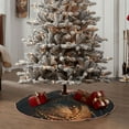 thumbnail image 4 of Disketp Dapper Cat in Sunglasses Christmas Tree Skirt, Christmas Tree Decorations, Christmas Decor, Tree Mat Decoration(30-48IN)-30", 4 of 6