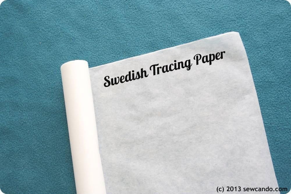 Tracing Paper - White Sewable Swedish Tracing Paper 29" x 30' (29 inches x 30 feet/10 yards)