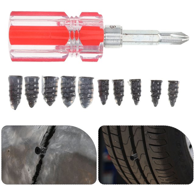 unbranded 1Jgo Kit Reparador De Tapones Para Neumáticos Duradero Y Fácil De Usar