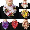 thumbnail image 4 of Detachable Removable Silk Scarf Clothes Accessories Lapel Top Neck Warmer Blouse Detachable Collar False Collar Decorative Blouse Shawl Shirt Fake Collar 3, 4 of 7