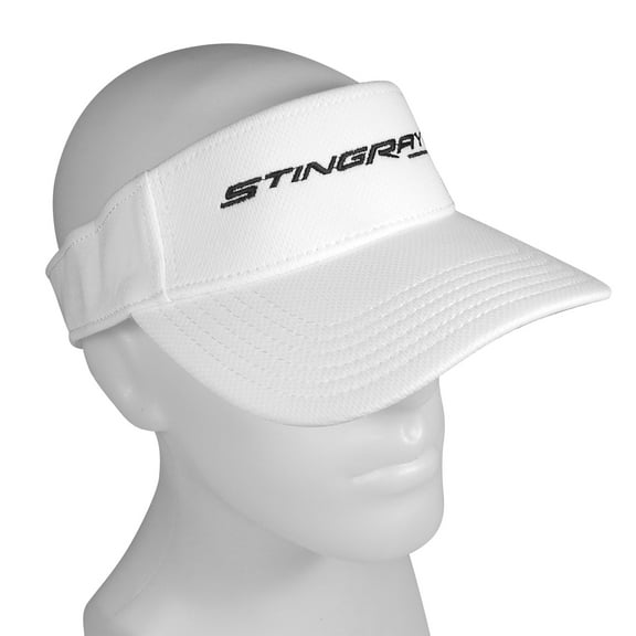 Chevrolet Corvette C7 Stingray White Visor Hat.