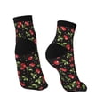 thumbnail image 4 of Bingfone Sweet Red Cherry Design Patterned Men'S Women'S Casual Cotton Socks, 4 of 9