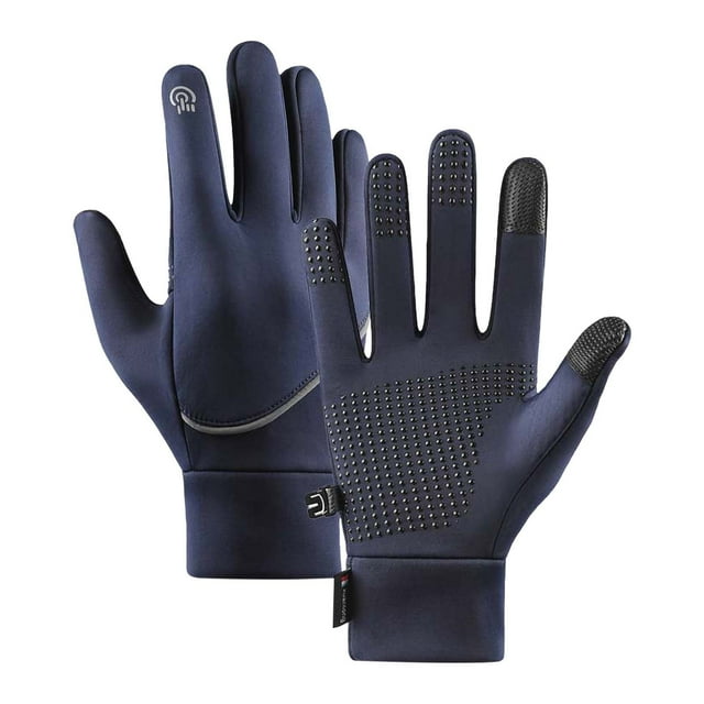 Guantes para Invierno Cálido Fleece Forrado Grueso Invierno Hombre Guantes Antiviento para Hombre