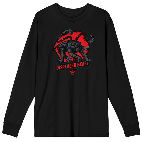 Dungeons & Dragons Displacer Beast Men's Black Long Sleeve Shirt-XL