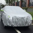 thumbnail image 2 of Car Cover Full Sedan Covers with Reflective Strip Sunscreen Protection Dustproof Scratch-Resistant Universal S, 2 of 7