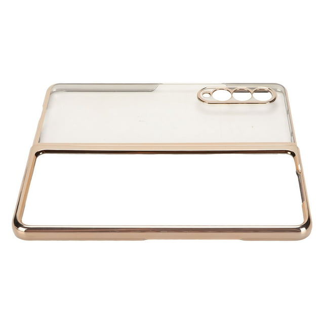 Funda de teléfono frontal y trasera, funda de teléfono celular con parte frontal y trasera galvanizada para Samsung Galaxy Z Fold Funda frontal y trasera para Samsung Galaxy Z Fold de alta capacidad