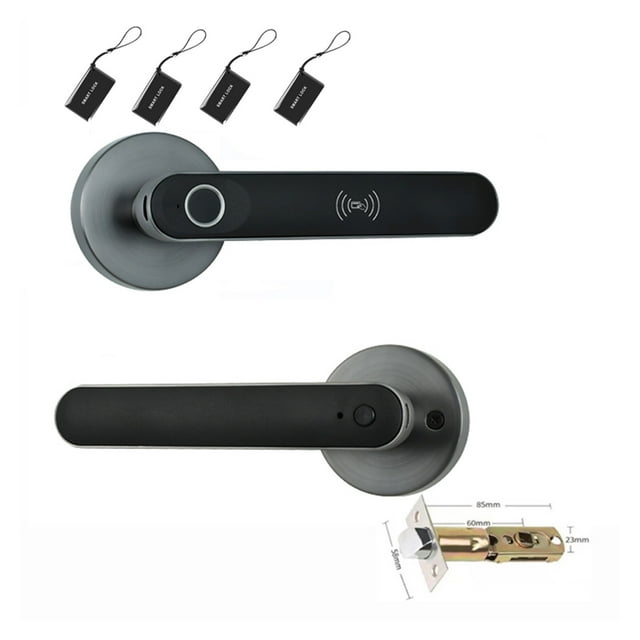 Door Lock, Fingerprint Door Lock for bedroom Biometric door Handle knob lock Tuya Keyless Smart Electric Security Locks ,Easy to Install