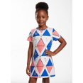 thumbnail image 4 of Girls Casual Casual Dress Relaxed-Fit Short Sleeve Sundress Comfortable Everyday Wear for Girls Age 5-13 School Outfit, 4 of 6