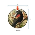 thumbnail image 5 of Red Winged Blackbird Stained Glass SunCatcher Bird Light Catcher Window Hanging Home Decoration Bird Lover Gift Birdwatching, Stained Glass Ornament 2025, Holiday Decoration,, 5 of 5
