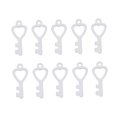 thumbnail image 1 of 10 piezas colgantes de dijes de plata colgantes de llave colgantes de joyería dijes Diy Zulema Colgante de plata con dijes y cerraduras, 1 of 8