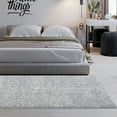 thumbnail image 2 of HOMERRY 11' x 15' Large Area Rug for Living Room, Non Slip Backing High Pile Rug Shaggy Fluffy Area Rug for Bedroom Fuzzy Floor Carpet for Office, Silver, 2 of 7