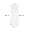 thumbnail image 4 of Unique Bargains Upper and Lower Combination Acrylic Cotton Swab Jar for Bathroom Clear, 4 of 6