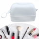 thumbnail image 1 of Bolsa de cosméticos de silicona, bolsa de cosméticos pequeña, bolsa de aseo elegante, bolsa para brochas de maquillaje, soporte para brochas de maquillaje para acampar, 1 of 8