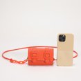 thumbnail image 2 of Mini Bolso cruzado para mujer, Bolso de hombro con hebilla de cuero (naranja), 2 of 6