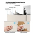 thumbnail image 5 of 2 x 8 Gallon Kitchen Trash Can, Step Garbage Can Stainless Steel, Trash and Recycle Bin for Kitchen, Dual Compartment Recycling, 5 of 9