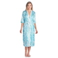 thumbnail image 2 of Casual Nights Women's Satin 2 Piece Robe and Nightgown Set, 2 of 2