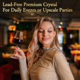 thumbnail image 4 of Juego de copas de vino JYB&XY de 19 oz, 4 piezas, cristal sin plomo, 4 of 8