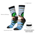 thumbnail image 4 of Rateoe Mallard Duck Swimming In A River for Women Casual Calf Socks - Cute Crew Socks - Thin Soft Above Ankle Socks Size 5-11, 4 of 6