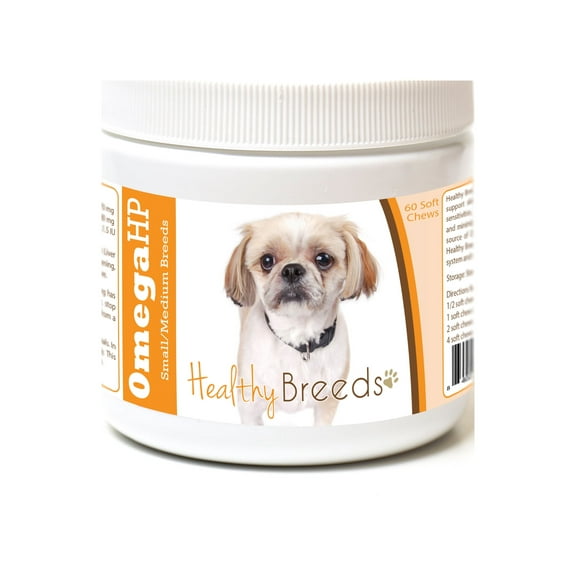 Healthy Breeds Peekapoo Omega HP Fatty Acid Skin and Coat Support Soft Chews