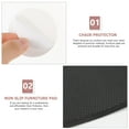 thumbnail image 2 of KALLORY 1Set Antislip Mat for Chair in Black Rubber for Furniture Protection 25.15x25.15in, 2 of 8