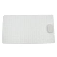 thumbnail image 2 of Alfombrilla de baño Lavable con Moho Resistente antideslizante de succión Gris Claro blanco Macarena 40x70cm, 2 of 7